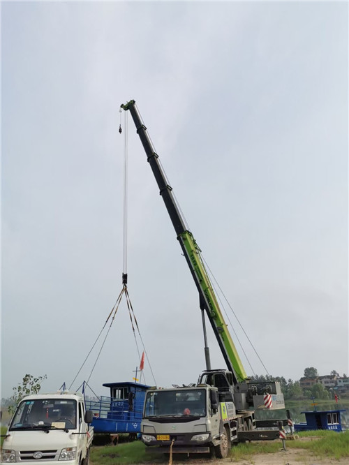 温岭市桥梁建设吊装案例